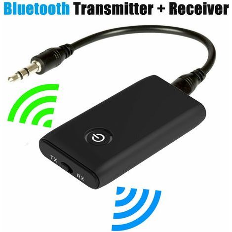 Transmetteur Bluetooth 5.0, Adaptateur 2 en 1 sans Fil 3.5mm, Émetteur et Récepteur Adaptateur, Bluetooth 2 en 1 Adaptateur, Jack 3,5mm APTX et USB, (1/4)