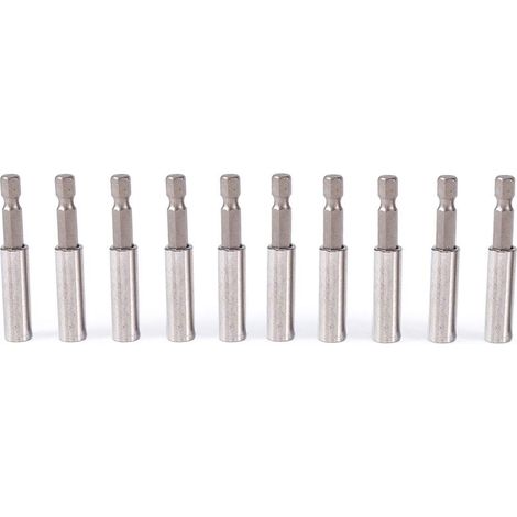 Porte Embout Visseuse, 10Pcs Tournevis Bit Holder Magnétique Tournevis Extension Drill Socket Bit Holder 1/4" Hex Power Tools (1/5)