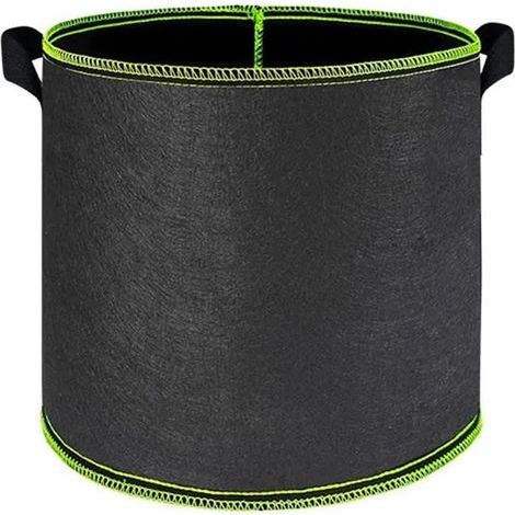 Borse di Coltivazione da 1-15 Galloni, Borse per Piantare in Tessuto Non Tessuto Spessore Rinforzato con Maniglie, Vaso in Tessuto per Ortaggi e Semine, Forniture da Giardino (10 Galloni 40x30cm) (1/4)