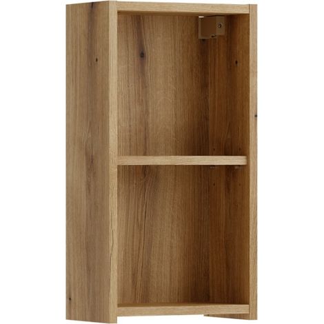 Mobile da bagno VANO 57 cm in rovere sospeso con 2 nicchie