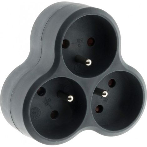 Triplite Zenitech 3x16A bioplástico negro