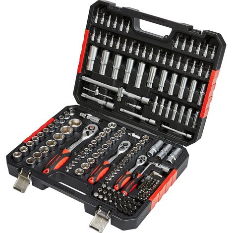 HM Müllner Steckschlüsselsatz 181-tlg Profi 1/4", 3/8", 1/2" Chrom-Vanadium 7181