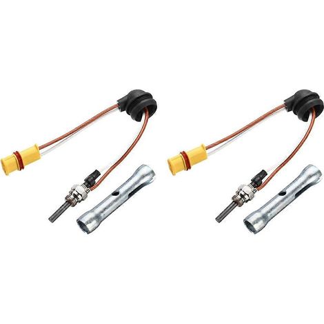2 réchauffeurs diesel 12-24 V avec clé, bougie de préchauffage Eberspacher Glowpin 1000-8000 kVA pour Airtronic D2 D4 D4S (1/5)