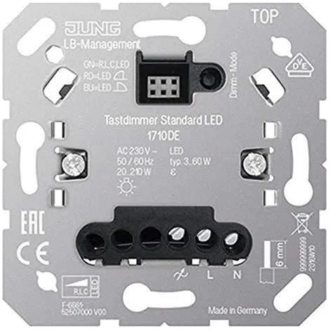 Jung 1710 DE LED Tastdimmer Argent variateur lumière