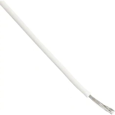 Cavo Filo Unipolare UL Style 1213 AWG 28 Teflon PTFE 600V Bianco