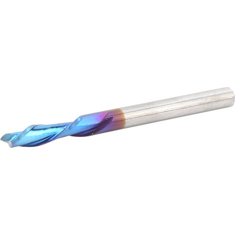 Fraise à 2 dents en acier au tungstène bleui, accessoires, 3,175 x 3,175 x 10 x 40 (1/5)