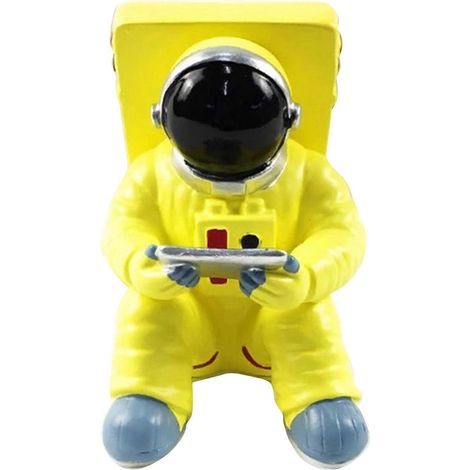 für kreative Astronauten-Handyhalterung, Tablet-Smartphone-Halterung, Weltraumfahrer-Handyhalter aus Kunstharz, Schreibtischornament, universell für