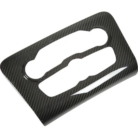 Pièce de rechange en fibre de carbone pour la garniture du panneau multimédia et des commandes de climatisation de la console centrale des modèles Dodge Charger 2010-2022. (1/5)