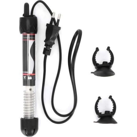 Réchauffeur d'aquarium,100W Mini Tige chauffante Submersible d'aquarium ABS Aquarium thermostatique réglable Tige de Chauffe-Eau Prise EU 220-240V(Prise UE 100W)