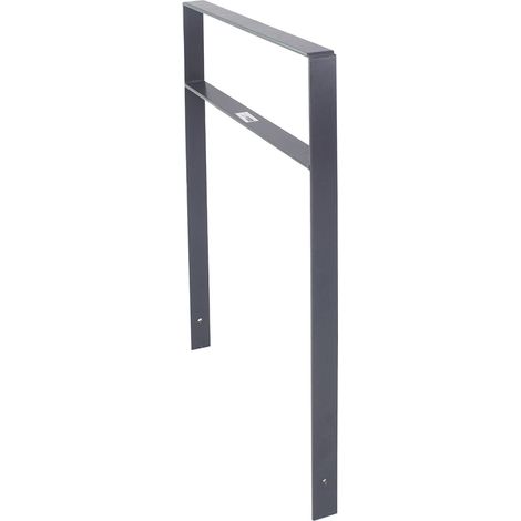 Fahrradanlehnbügel 114 x 77 cm Flachstahl 13 mm Anthrazit Einbetonieren Fahrradständer Parker Typ H (1/5)