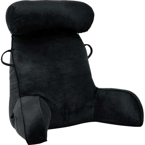 Lesekissen, U-förmiges Design, abnehmbarer und waschbarer Bezug, schwarz, 75x40x50cm-b (1/2)