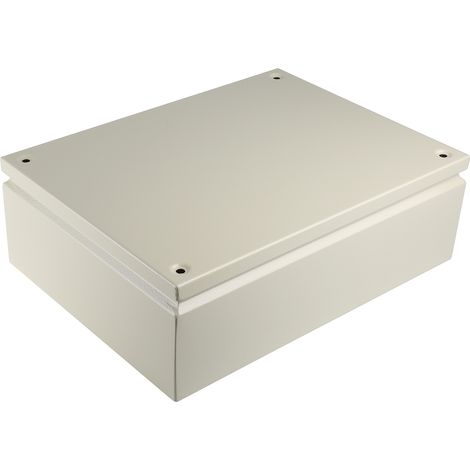 Rs Pro – Boîte de dérivation en acier 400 x 300 x 120mm – Indice de protection IP66 – Pour environnements humides – Étanchéité contre poussière et eau (1/2)