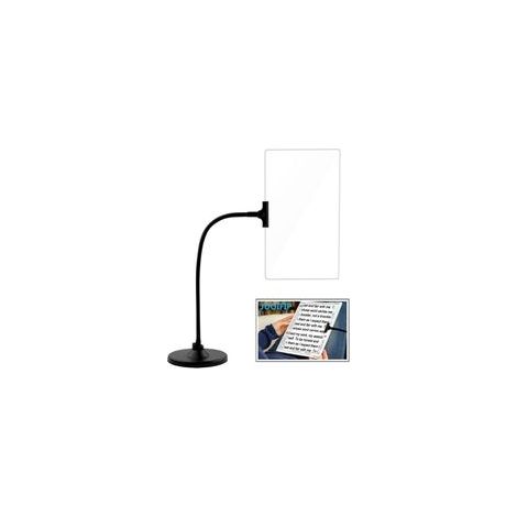Lupa 4x con soporte 215x135x1.5 (mm) Brazo flexible tipo cisne Aumento de página completa Lupa grande para lectura, personas mayores, personas con discapacidad visual y problemas oculares relacionados