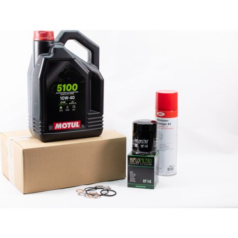 Kit Entretien Vidange Standard pour YAMAHA FJR 1300 de 1998 à 2003 - MOTUL 5100 10W40 4L