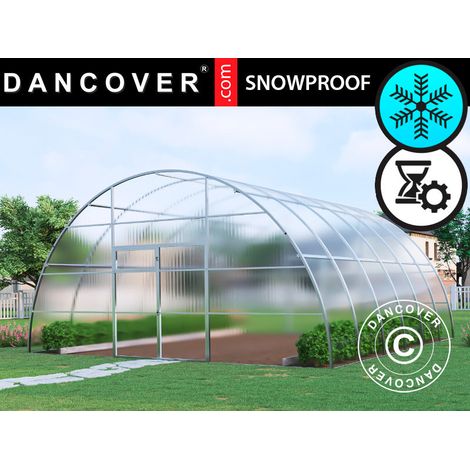 Gewächshaus aus Polycarbonat, Strong NOVA 36m², 6x6m, Silber - Dancover