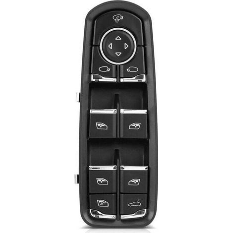 Left Window Regulator Button, Electric Master Switch, Window Control for Panamera/Cayenne/Macan (OEM: 7PP959858R), Non-Original (1/4)