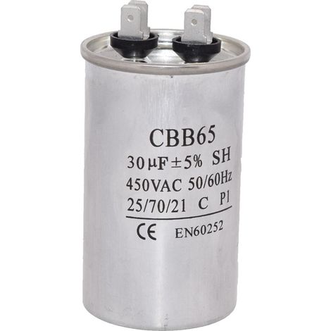 Universal 30UF/MFD AC Motor Start Capacitor 450v