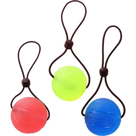 Ensemble de 3 balles anti-stress, résistance 2,5kg 7kg 14kg, poignée ergonomique TPR, exercice main rééducation (1/5)