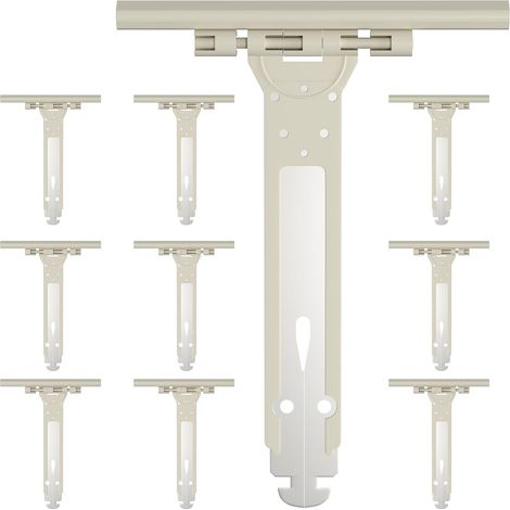 Lot de 10 Attache Souple Volet Roulant en Acier et Nylon,155mm Ressort de Suspension Universel pour Fixation de Lame Volet Roulant Électrique/Manuel/Solaire,Accroche Tablier Compatible avec Somfy (1/5)
