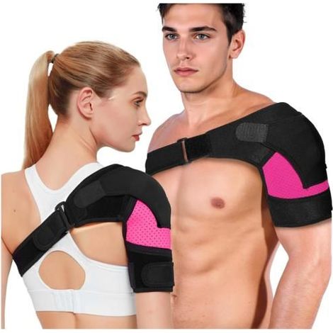 Attelle d’Épaule Réglable en Néoprène, Soutien Épaule pour Hommes Femmes Confort,SPORT PROTECTION DU SPORTIF BANDE DE KINESIOLOGIE (1/5)