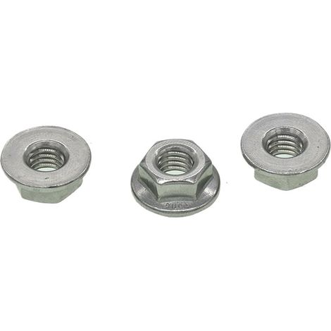 Frein-filet, écrou plat à bride hexagonale en acier inoxydable (1/5)