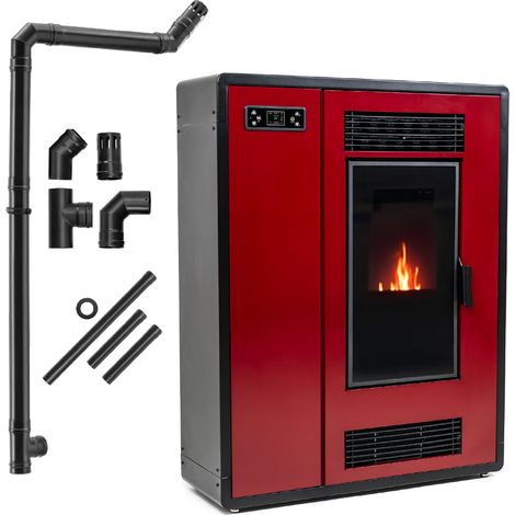 Poêle à pellets autoportant 7,5 kW Thunder® ARIA-RED