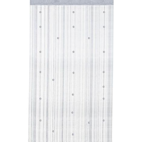 pair Rideau de Porte avec Perles de Cristal argenté 100 x 200 cm Rideau de séparation pour PorteMurfenêtreMariagecaféMaison LSZFBA 95