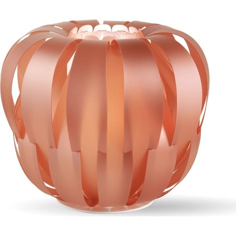 Lampada Da Scrivania Moderna Queen Polilux ® Rame E Metallo Bianco 1 Luce E14 (1/2)