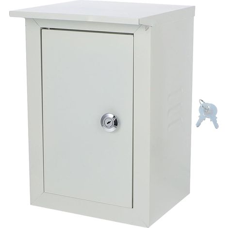 Boîte Électrique Murale Étanche pour Extérieur en Fer Peint, Verrouillable avec Protection les Intempéries et Résistance aux Uv, pour Usage Résidentiel (1/5)