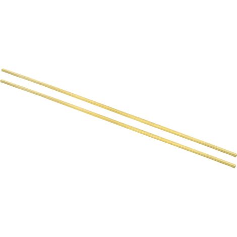 1/6 x 1/6 x 16" C36000 Brass Square Bar 2Pcs Solid Square Milling Bar for Crafts, Maintenance, Architectural Decoration Electric, Brass (1/5)