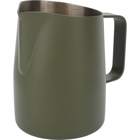 Pichet à lait professionnel incliné 450ML – En stainless steel alimentaire pour café, latte, chocolat et préparations culinaires – Design ergonomique anti-dérapage pour barista et maison (1 pièce) (1/5)