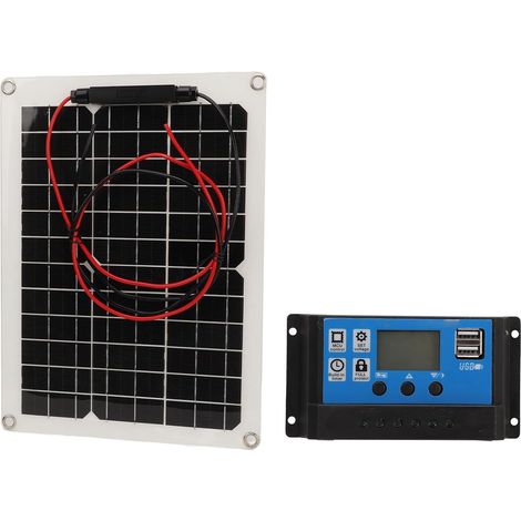 Panneau solaires 300 W, kit complet avec régulateur de charge IP67 50 A, compatible 12 V/24 V – idéal pour camping-car, van aménagé et usage nomade (1/5)