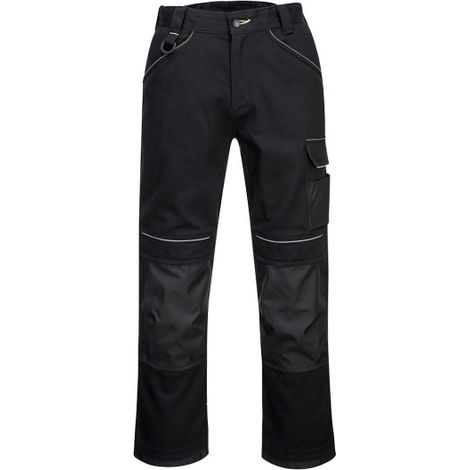 Pantalón de Trabajo de Algodón PW3 - Alta Durabilidad y Confort / Negro / 46