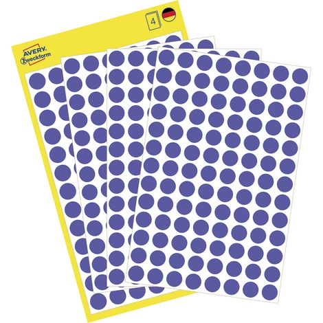 Markierungspunkt 8mm Papier blau 416 Etik./Pack. (1/5)