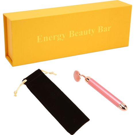 Rouleau de Massage Visage Électrique Anti-Âge - Lissant, Raffermissant et Lifting - Rose (1/5)
