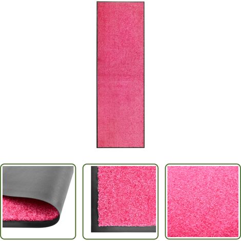 vidaXL Tapis anti-poussière - Paillasson lavable Rose 60x180 cm (1/5)