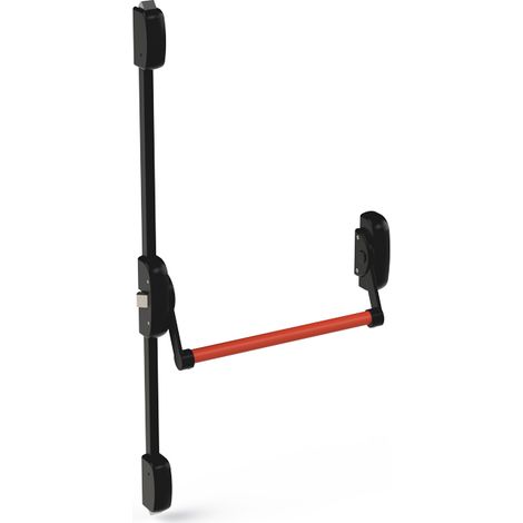 Serrure anti-panique cross-bar 2/3 points haut/bas - Finition : Blanc RAL9016 - ANTIPANIC