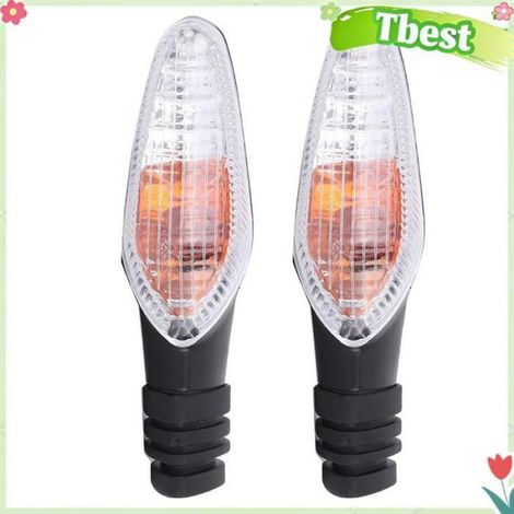 HURRISE clignotant pour Paire De Lentilles Fumées Clignotant Indicateur Lumineux Adapté Pour Streetfight Abat-jour transparent (1/5)