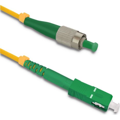 Cable de conexión de fibra óptica Qoltec FC/APC - SC/APC  Monomodo  9/125  G652D  Simplex  15 m (1/3)
