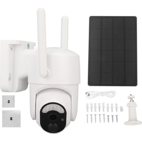 Caméra de surveillance solaire 3MP vidéo 2K angle réglable interphone bidirectionnel IP65 étanche WiFi (1/5)