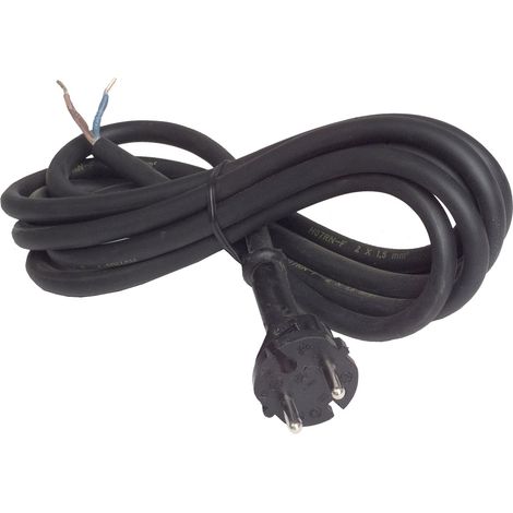 uniTEC 44552 - Cavo per trapano H07RN-F 2x1,5 mm², con spina, 3 m