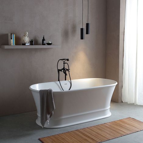 Vasca da bagno ovale classica centro stanza (1/5)
