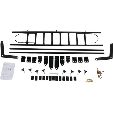 Porte-bagages de voiture, construction en fer durable, installation facile, noir (1/2)