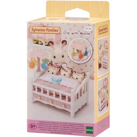 Cuna con móvil Sylvanian Families 5534 para niños de 3 años o más. (1/5)