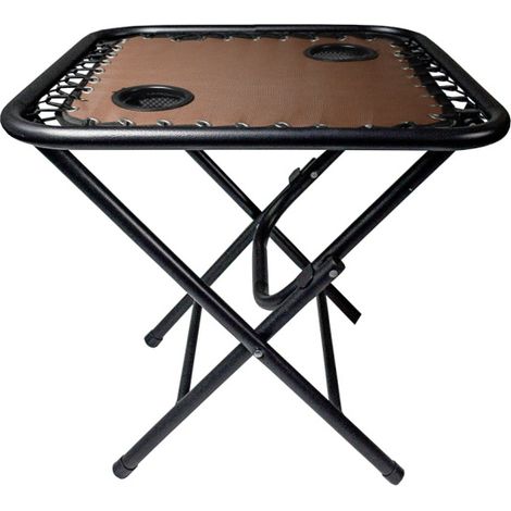 Aga Campingtisch MR55TB – Klapptisch 50x50x50 cm mit 2 Getränkehaltern – faltbar, stabil & wetterfest – kompakt für Camping & Reisen