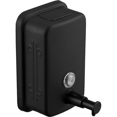 Distributeur de savon liquide, noir mat, capacité 800 ml (1/5)
