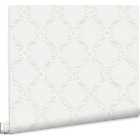 Laura Ashley Vliestapete Landford Paintable White 10mx52cm (1/5)