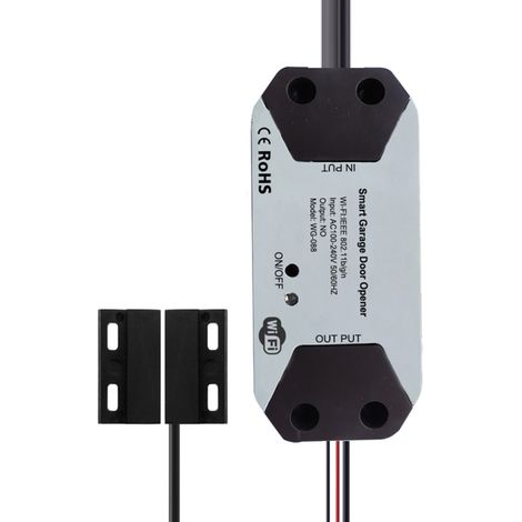 Contrôleur Porte Garage - WiFi Tuya SmartLife - Compatible Ouverture Fermeture Motorisée - Pour Porte Garage Existant - 1 Pièce (1/5)