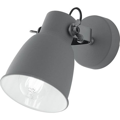 "Applique LEGEND in metallo grigio con interno bianco" (1/2)