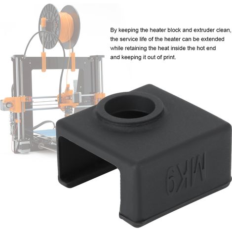 Bloc Chauffant E3D-V6 MK8/MK9 en Aluminium avec Housse en Silicone pour Imprimante 3D (1/4)
